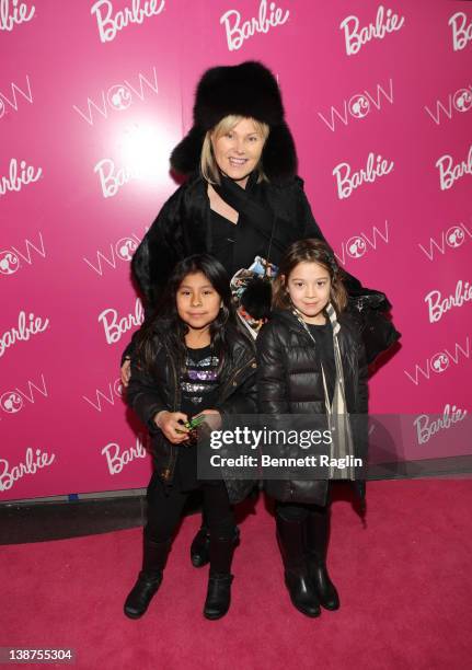 Actress Deborra Lee Furness and daughter Jackman attend the Barbie: The Dream Closet event during Mercedes-Benz Fashion Week at David Rubenstein...