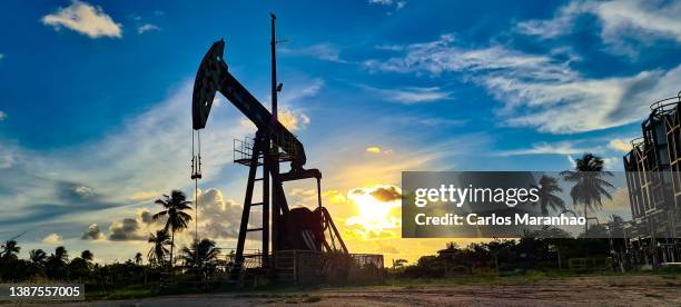 oil production in northeastern brazil - brasil sergipe aracaju - fotografias e filmes do acervo