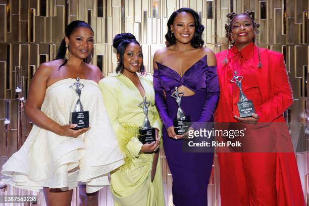 Honorees Nia Long, Quinta Brunson, Chanté Adams, and Aunjanue Ellis during the 2022 15th Annual ESSENCE Black Women In Hollywood Awards Luncheon at...