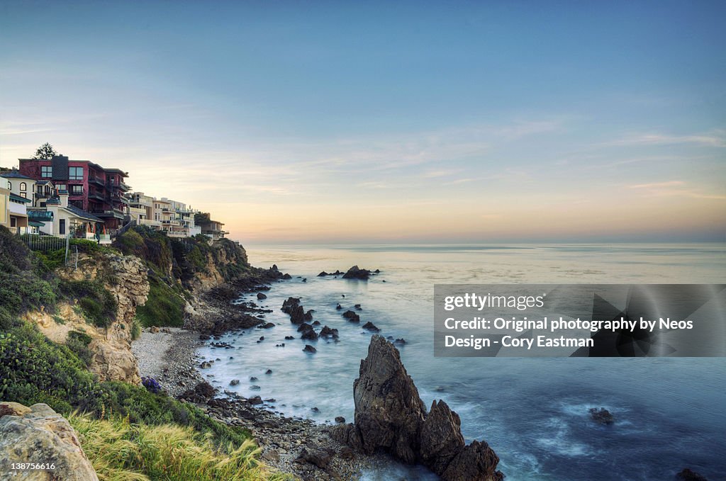 Coastal dream home sunrise