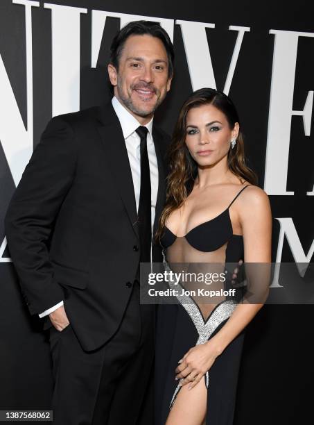 Steve Kazee and Jenna Dewan attend Vanity Fair and Lancôme Celebrate the Future of Hollywood at Mother Wolf on March 24, 2022 in Los Angeles,...