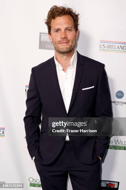 Jamie Dornan attends US-Ireland Alliance's 16th Annual Oscar Wilde Awards at The Ebell Club of Los Angeles on March 24, 2022 in Los Angeles,...