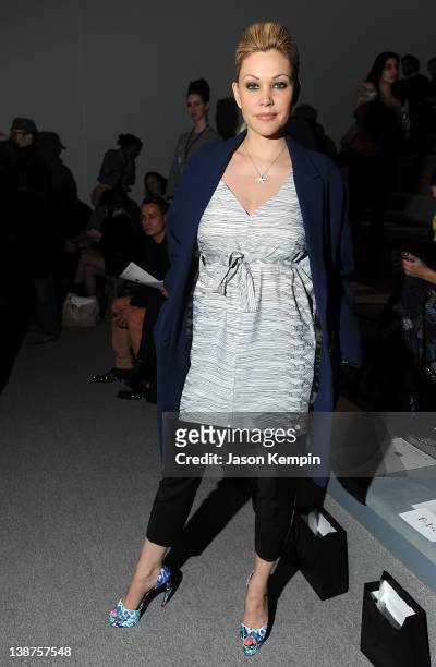 Shanna Moakler attends the Mara Hoffman Fall 2012 fashion show during Mercedes-Benz Fashion Week at The Stage at Lincoln Center on February 11, 2012...