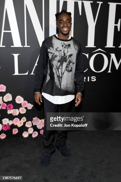Caleb McLaughlin attends Vanity Fair and Lancôme Celebrate the Future of Hollywood at Mother Wolf on March 24, 2022 in Los Angeles, California.