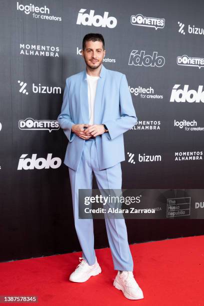 Nando Escribano attends the "Idolo" Awards 2022 at Teatro Rialto on March 24, 2022 in Madrid, Spain.