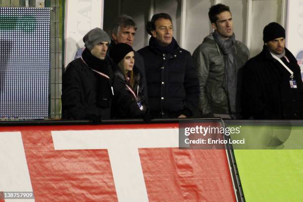 Massimo Cellino during the Serie A match between Cagliari Calcio and US Citta di Palermo at Stadio Sant'Elia on February 11, 2012 in Cagliari, Italy.