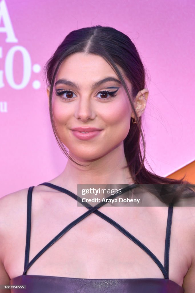 Kira Kosarin attends the premiere of 
