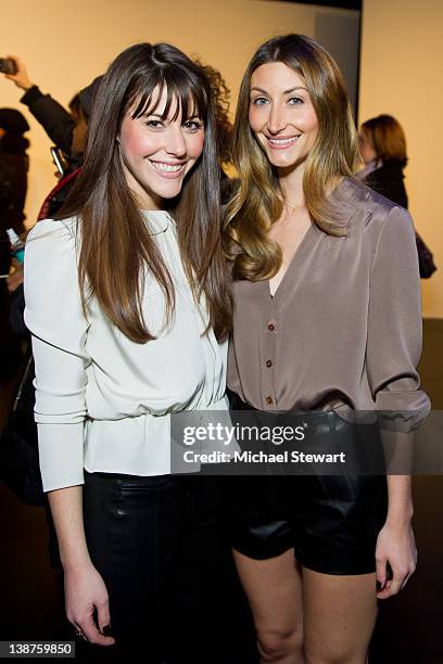 Designers Kristen O'Neill and Alexandra O'Neill attend the Porter Grey Fall 2012 presentation during Mercedes-Benz Fashion Week at The Box at Lincoln...