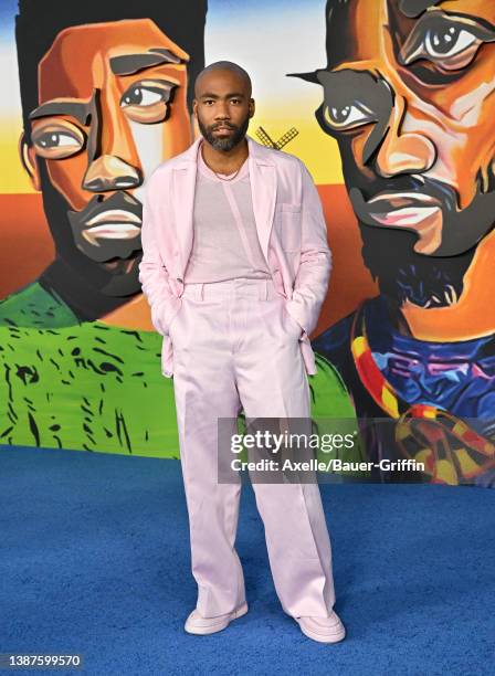 Donald Glover attends the Premiere of The 3rd Season of FX's "Atlanta" at Hollywood Forever on March 24, 2022 in Hollywood, California.