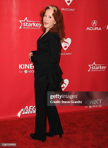 Bonnie Raitt attends The 2012 MusiCares Person Of The Year Gala Honoring Paul McCartney at Los Angeles Convention Center on February 10, 2012 in Los...