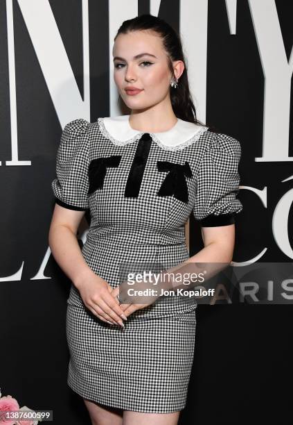 Chiara Aurelia attends Vanity Fair And Lancombe Celebrate The Future Of Hollywood at Mother Wolf on March 24, 2022 in Los Angeles, California.