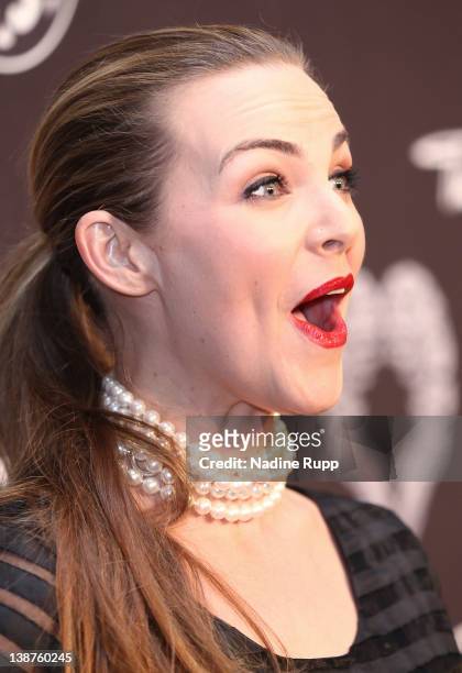 Presenter Annika Kipp attends the Thomas Sabo Party at Postpalast on February 11, 2012 in Munich, Germany.