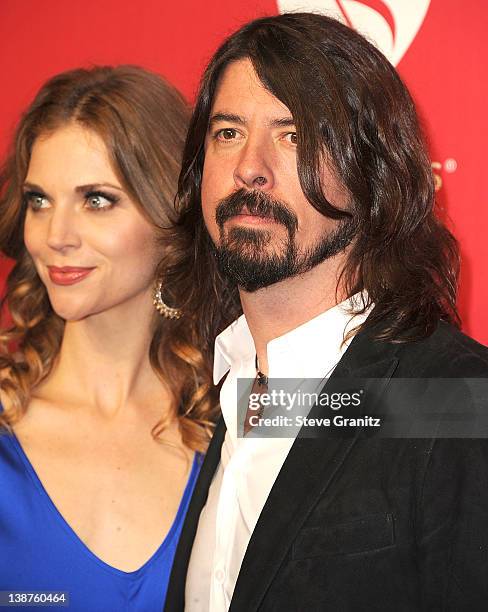 Dave Grohl attends The 2012 MusiCares Person Of The Year Gala Honoring Paul McCartney at Los Angeles Convention Center on February 10, 2012 in Los...