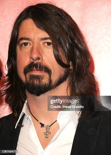 Dave Grohl attends The 2012 MusiCares Person Of The Year Gala Honoring Paul McCartney at Los Angeles Convention Center on February 10, 2012 in Los...
