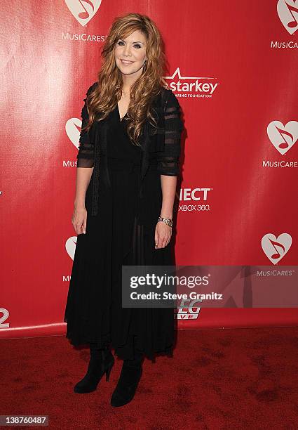 Alison Krauss attends The 2012 MusiCares Person Of The Year Gala Honoring Paul McCartney at Los Angeles Convention Center on February 10, 2012 in Los...