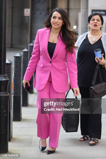 Apprentice 2022 winner Harpreet Kaur outside BBC Radio Studios on March 25, 2022 in London, England.