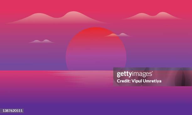 retro background futuristic landscape 1980s style. digital retro landscape cyber surface. 80s party background . retro 80s fashion sci-fi background summer landscape - 1980 music stock illustrations