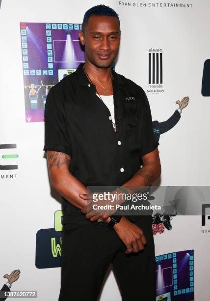 Singer Brian McKnight Jr. Attends "Game Night" hosted by Claudia Jordan at Brio on March 24, 2022 in Glendale, California.