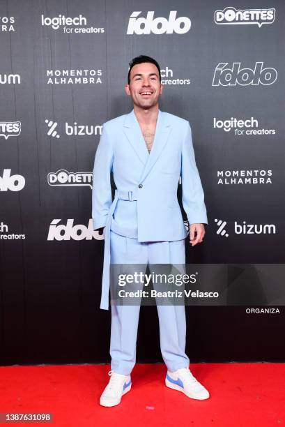 Nando Escribano attends "Idolo" Awards on March 24, 2022 in Madrid, Spain.