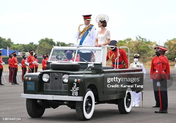 Prince William, Duke of Cambridge and Catherine, Duchess of Cambridge attend the inaugural Commissioning Parade for service personnel from across the...