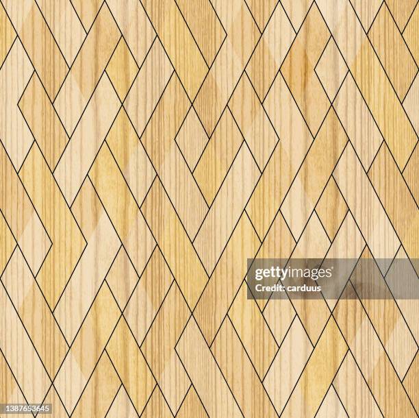 seamless wood textured parquet pattern - wainscoting background stock illustrations