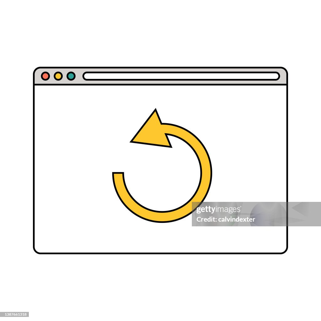 Web Browser Reload Button High-Res Vector Graphic - Getty Images
