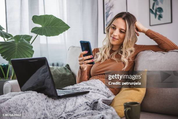 working from home - tv internet phone stock pictures, royalty-free photos & images