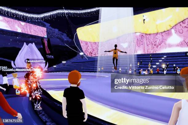 General view of the Etro Fashion Show during Metaverse Fashion Week on March 25, 2022 in UNSPECIFIED, Unspecified. The Metaverse Fashion Week MVFW is...