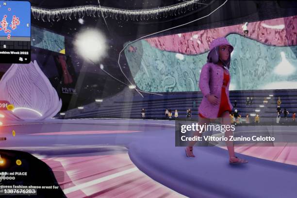 General view of the Etro Fashion Show during Metaverse Fashion Week on March 25, 2022 in UNSPECIFIED, Unspecified. The Metaverse Fashion Week MVFW is...