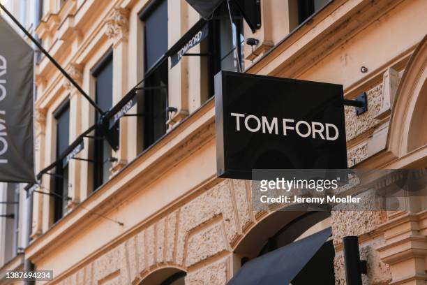 The exterior of a Tom Ford store photographed on March 22, 2022 in Munich, Germany.