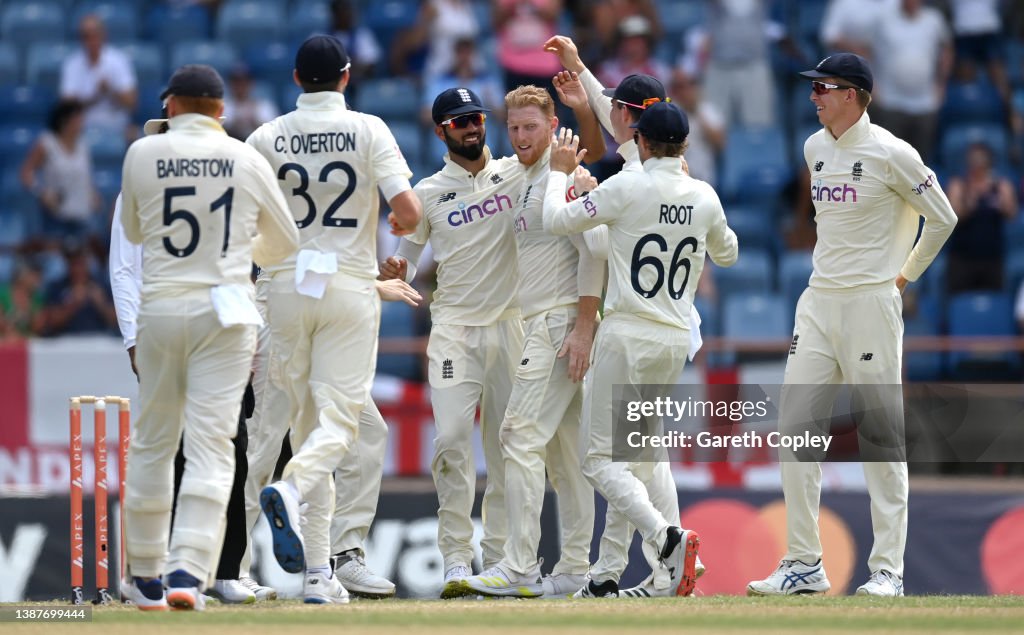 West Indies v England - 3rd Test: Day Two