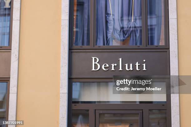 The exterior of a Berluti store seen on March 22, 2022 in Munich, Germany.