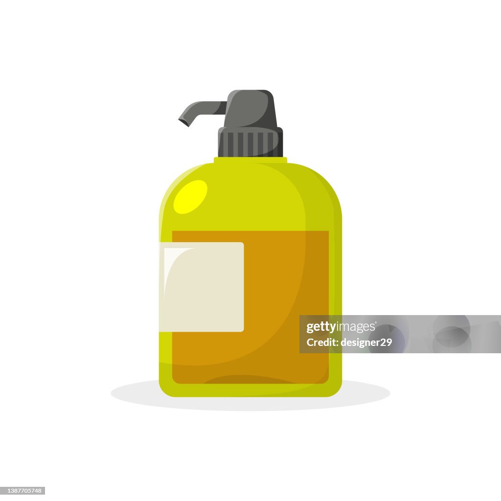 Shampooing Icon Flat Design.