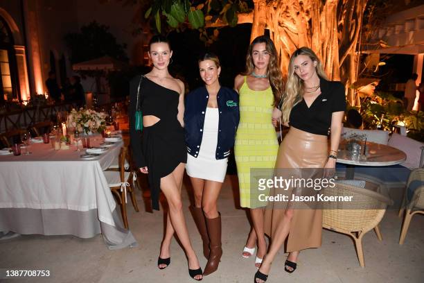 Hailey Outland, Cassandra DiMicco, Chelcie May and Cait Bailey attend Lacoste celebrates global ambassador Venus Williams, hosted by creative...