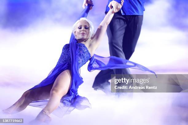 Michelle and Christian Polanc perform on stage during the 5th show of the 15th season of the television competition show "Let's Dance" at MMC Studios...
