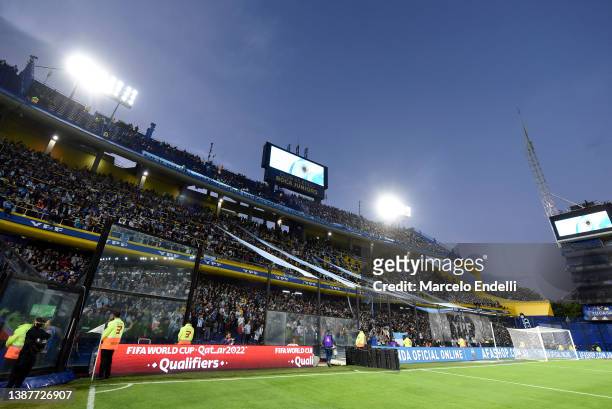 General view of the stadium prior to the FIFA World Cup Qatar 2022 qualification match between Argentina and Venezuela at Estadio Alberto J. Armando...
