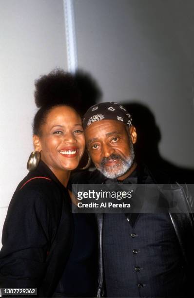 Melvin Van Peebles and Toukie Smith appear at Sport Ball '96 benefitting the Arthur Ashe Institute for Urban Health on April 18, 1996 in New York...