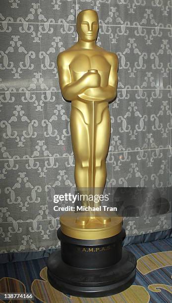 General view of the OSCAR statue at Academy Of Motion Picture Arts And Sciences' Scientific and Technical Awards ceremony held at the Beverly...