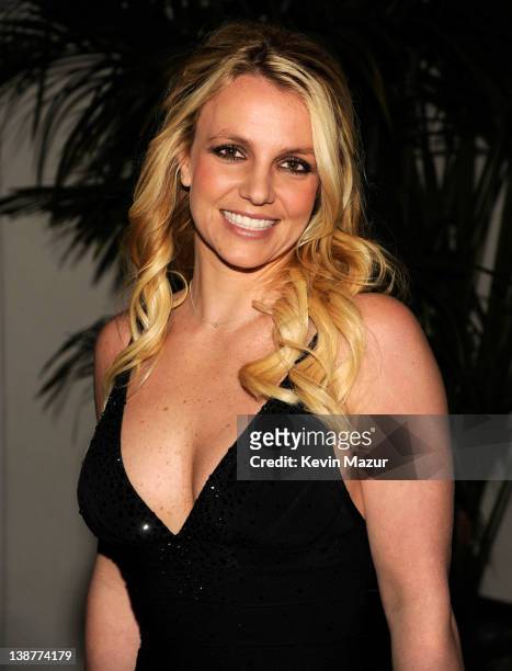 Britney Spears attends Clive Davis And The Recording Academy's 2012 Pre-GRAMMY Gala And Salute To Industry Icons Honoring Richard Branson at The...