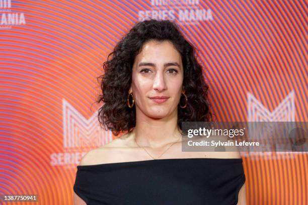 Mouna Soualem attends the photo call of the closing ceremony of the Series Mania Festival on March 25, 2022 in Lille, France.