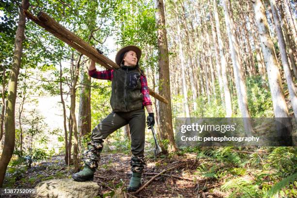 Logging Woman Tree 920 Woman Lumberjack Stock Photos, High-Res Pictures, and Images ...