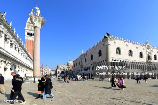 Palazzo Ducale, site of the german artist Anselm Kiefer "These Writings, When Burned, Will Finally Give Some Light" exhibition on March 25, 2022 in...