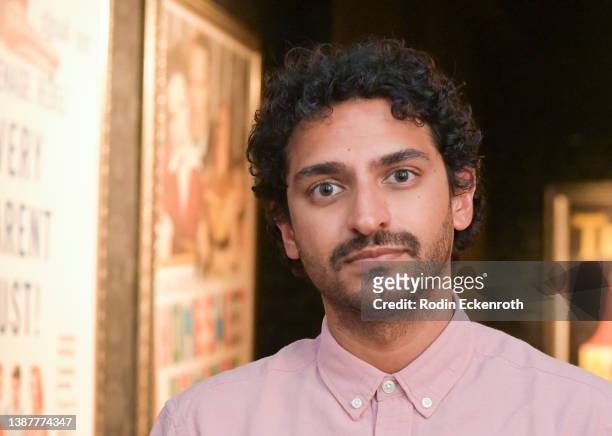 Karan Soni arrives at the Los Angeles premiere Of "7 DAYS" at Alamo Drafthouse Cinema Downtown Los Angeles on March 25, 2022 in Los Angeles,...