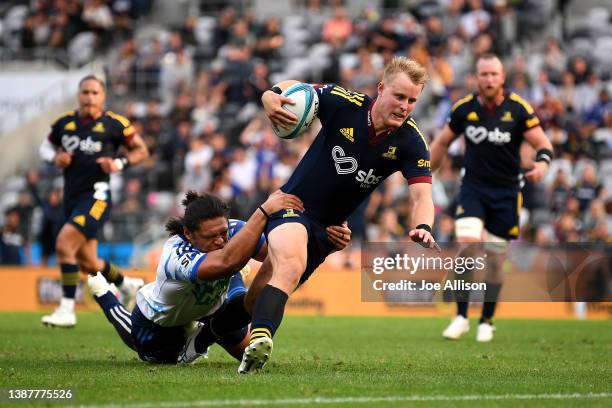 Sam Gilbert Rugby Blues Vs Highlanders Photos and Premium High Res Pictures - Getty Images