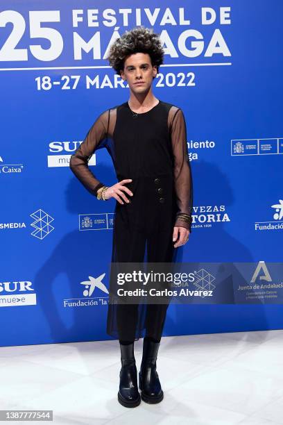 Luicci Capone attends the 'La Voluntaria' premiere during the 25th Malaga Film Festival day 9 on March 25, 2022 in Malaga, Spain.