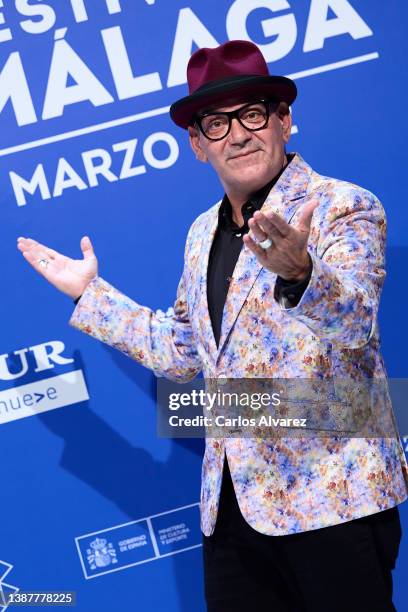 Jose Corbac attends the 'La Voluntaria' premiere during the 25th Malaga Film Festival day 9 on March 25, 2022 in Malaga, Spain.