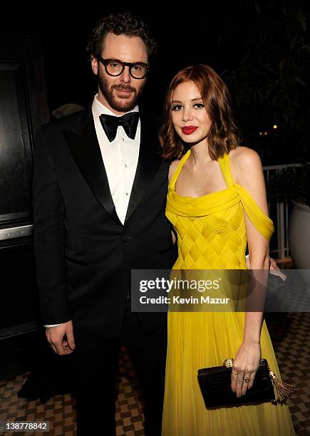 Sean Parker and Alexandra Lenas attend Clive Davis And The Recording Academy's 2012 Pre-GRAMMY Gala And Salute To Industry Icons Honoring Richard...