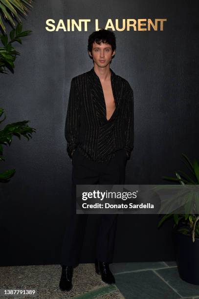 Troye Sivan attends the SAINT LAURENT Pre-Oscars Event Hosted By Anthony Vaccarello on March 25, 2022 in Los Angeles, California.