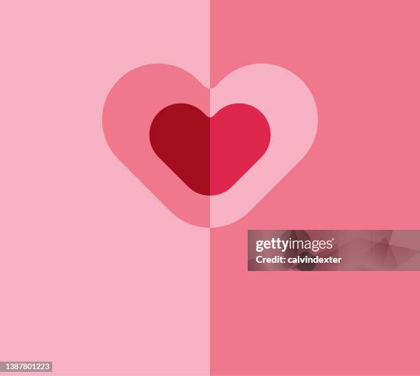 pink heart shape illustration - sympathy card stock illustrations