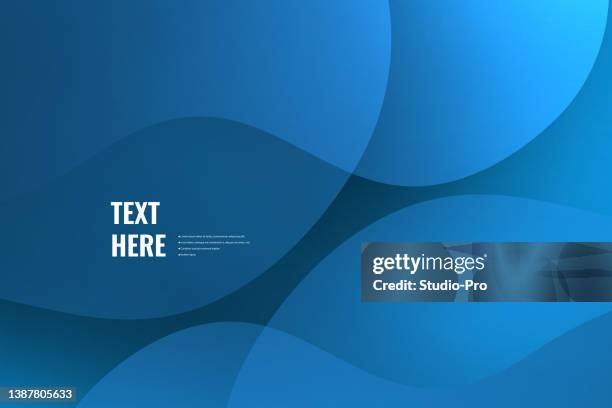 elegant blue wave swirls background - landing page stock illustrations